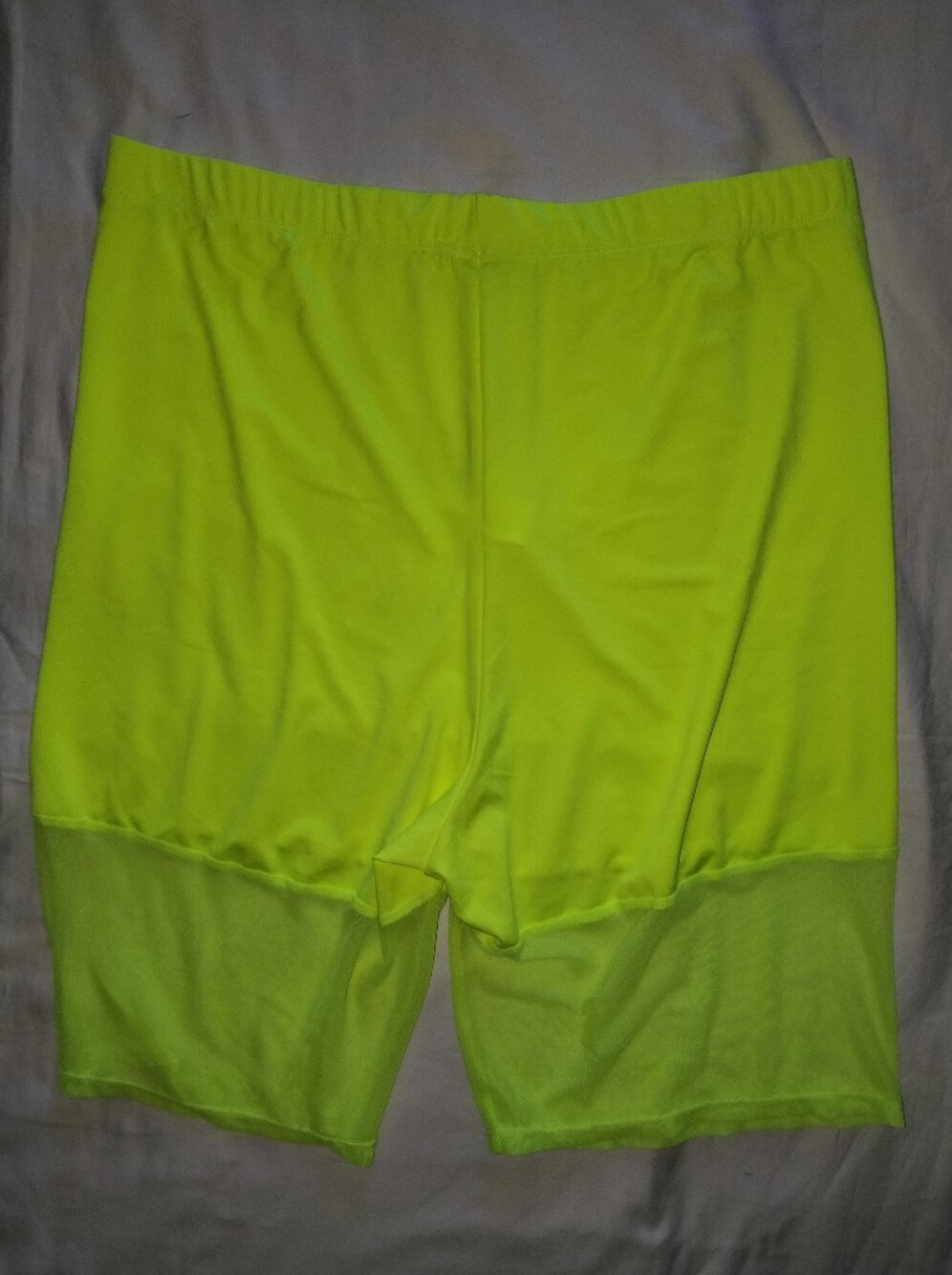 Fashion Nova Neon Yellow Biker Shorts
